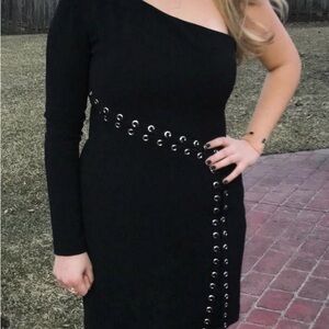 One shoulder Parker dress fully lined excellent condition